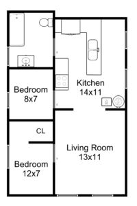 Unit 2 Rear Floor Plan